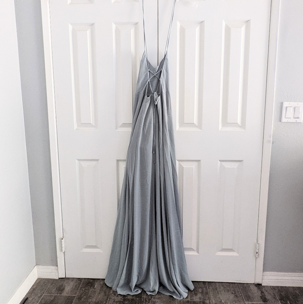 SHOW ME YOUR MUMU Godshaw Goolddess Chiffon Maxi Dress Gown - Picture 3 of 3